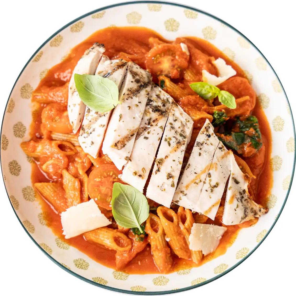 Frango pomodoro, sem glúten